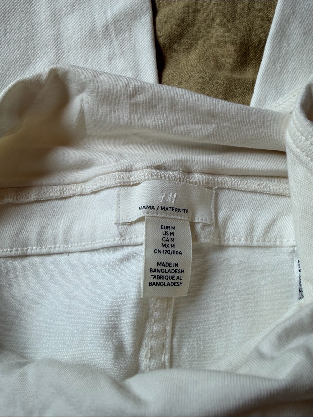 H&M Maternity Straight Leg White Jeans - Picture 3 of 3
